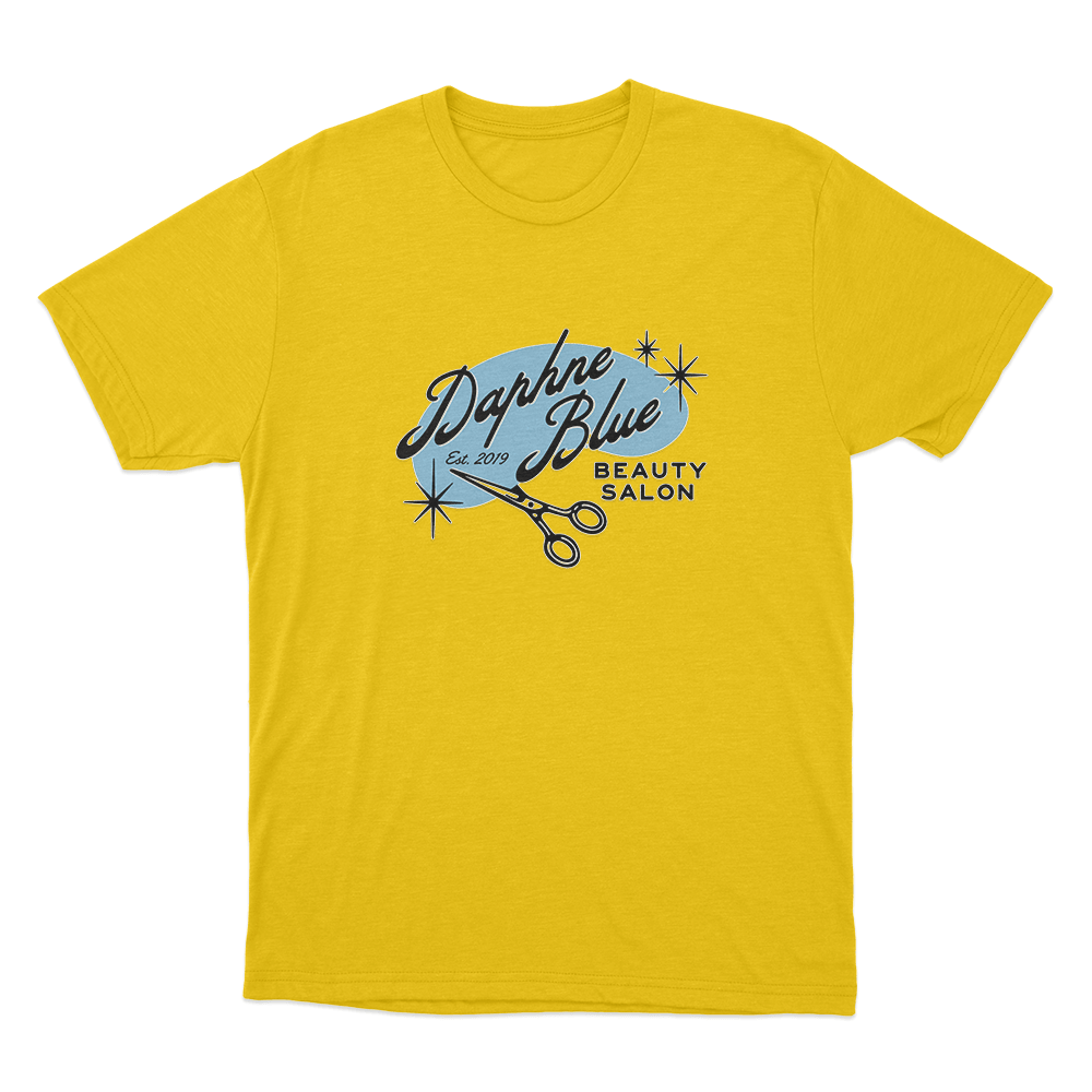 Daphne Blue Unisex T Shirt Yellow Daphne Blue Unisex T Shirt Yellow