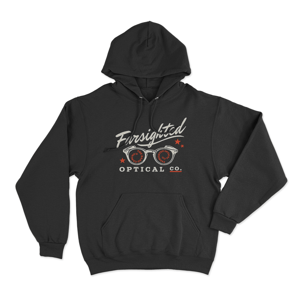 Farsighted Unisex Hoodie Black Farsighted Unisex Hoodie Black