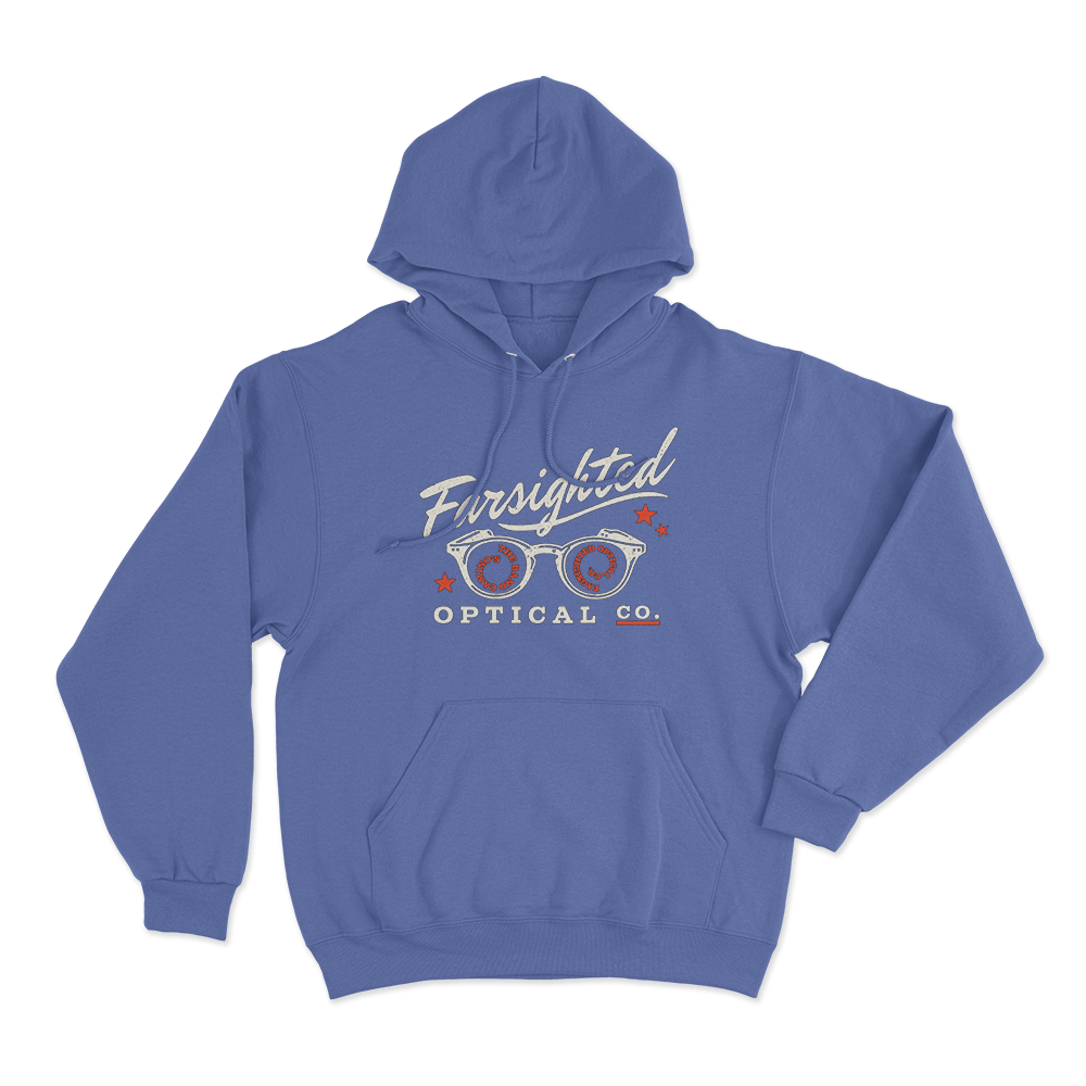 Farsighted Unisex Hoodie Blue Farsighted Unisex Hoodie Blue