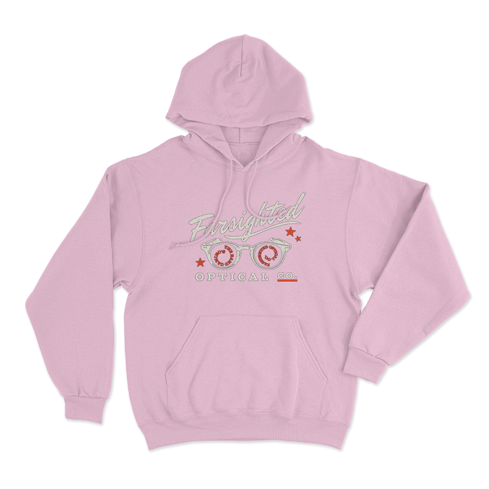 Farsighted Unisex Hoodie Pink Farsighted Unisex Hoodie Pink