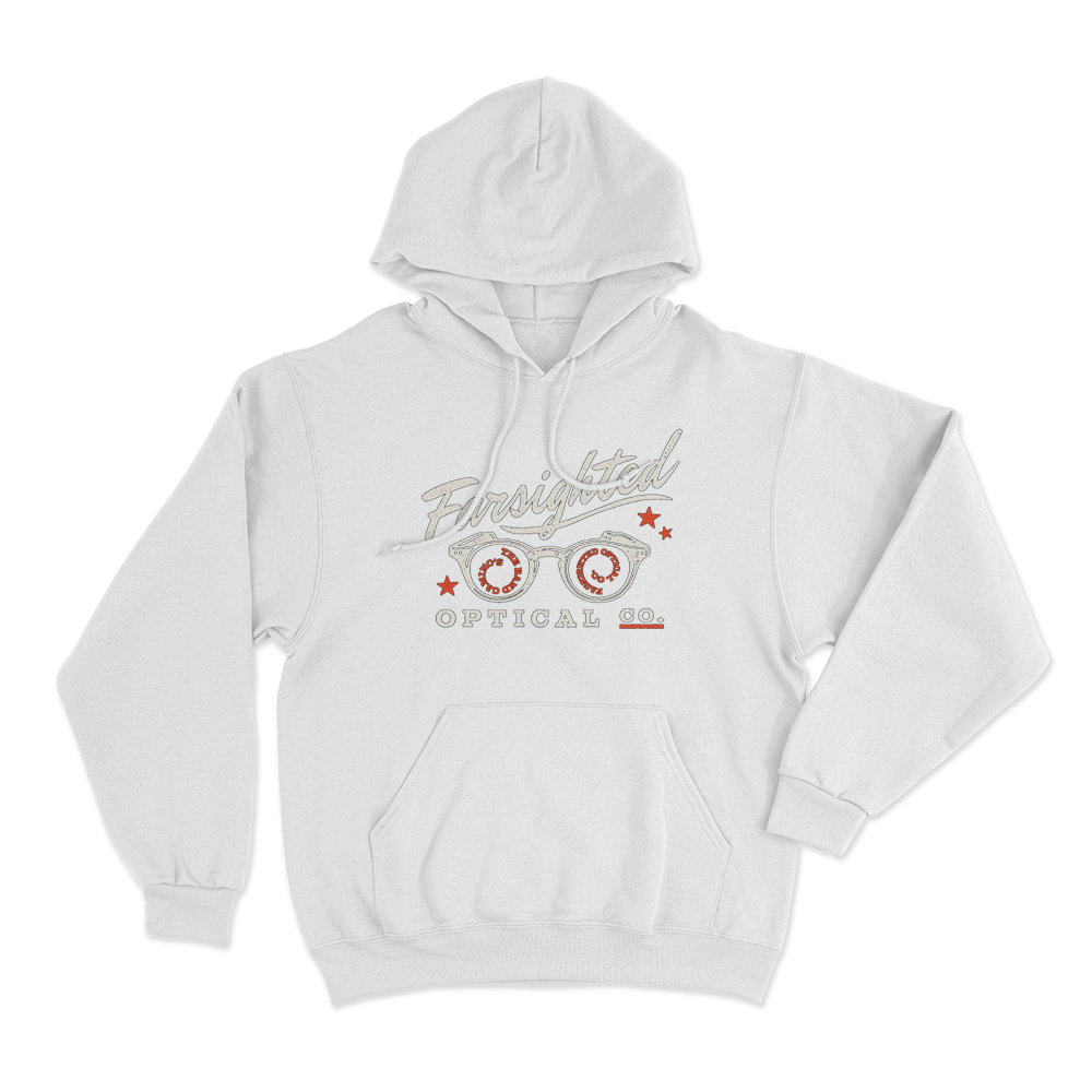Farsighted Unisex Hoodie White Farsighted Unisex Hoodie White