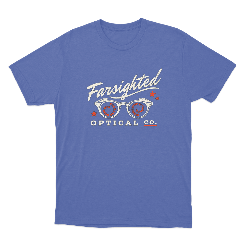 Farsighted Unisex T Shirt Blue Farsighted Unisex T Shirt Blue
