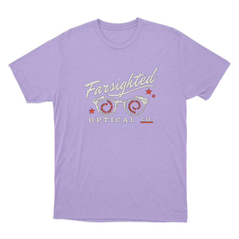 Farsighted Unisex T Shirt Purple Farsighted Unisex T Shirt Purple