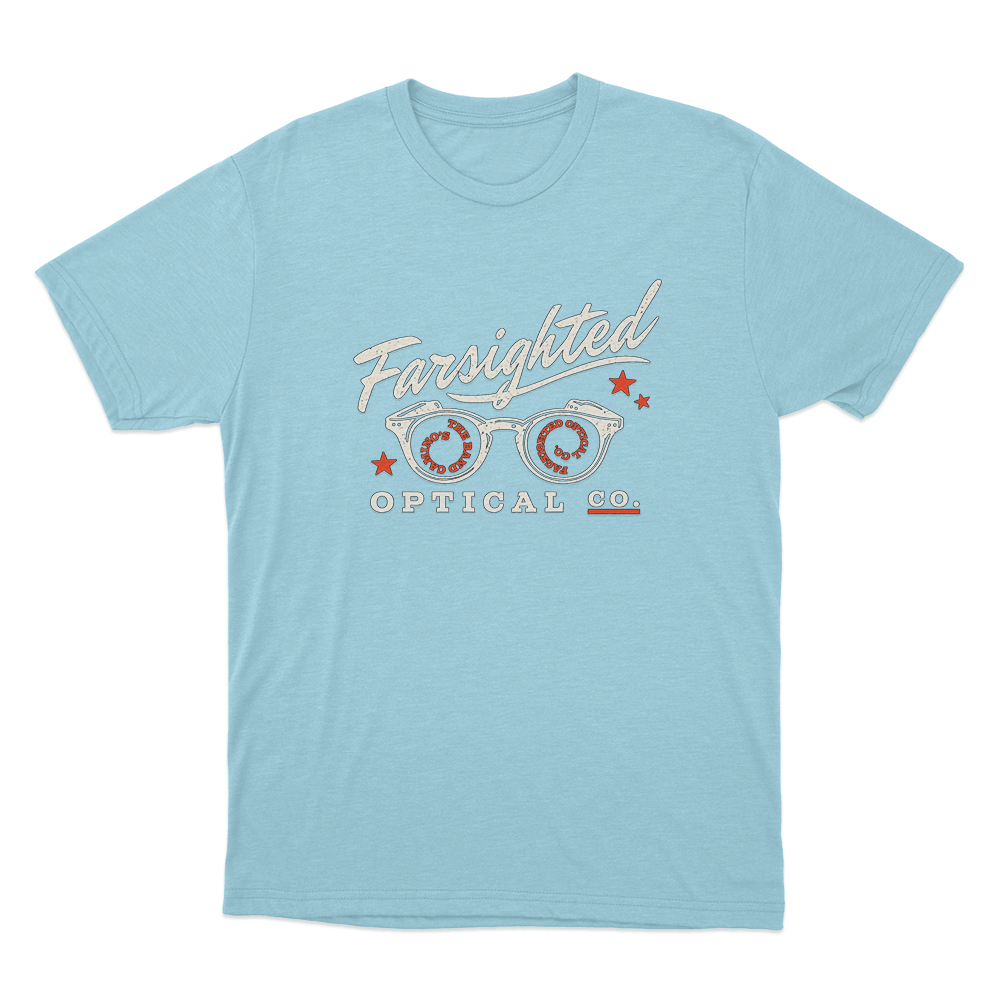 Farsighted Unisex T Shirt Sky Blue Farsighted Unisex T Shirt Sky Blue