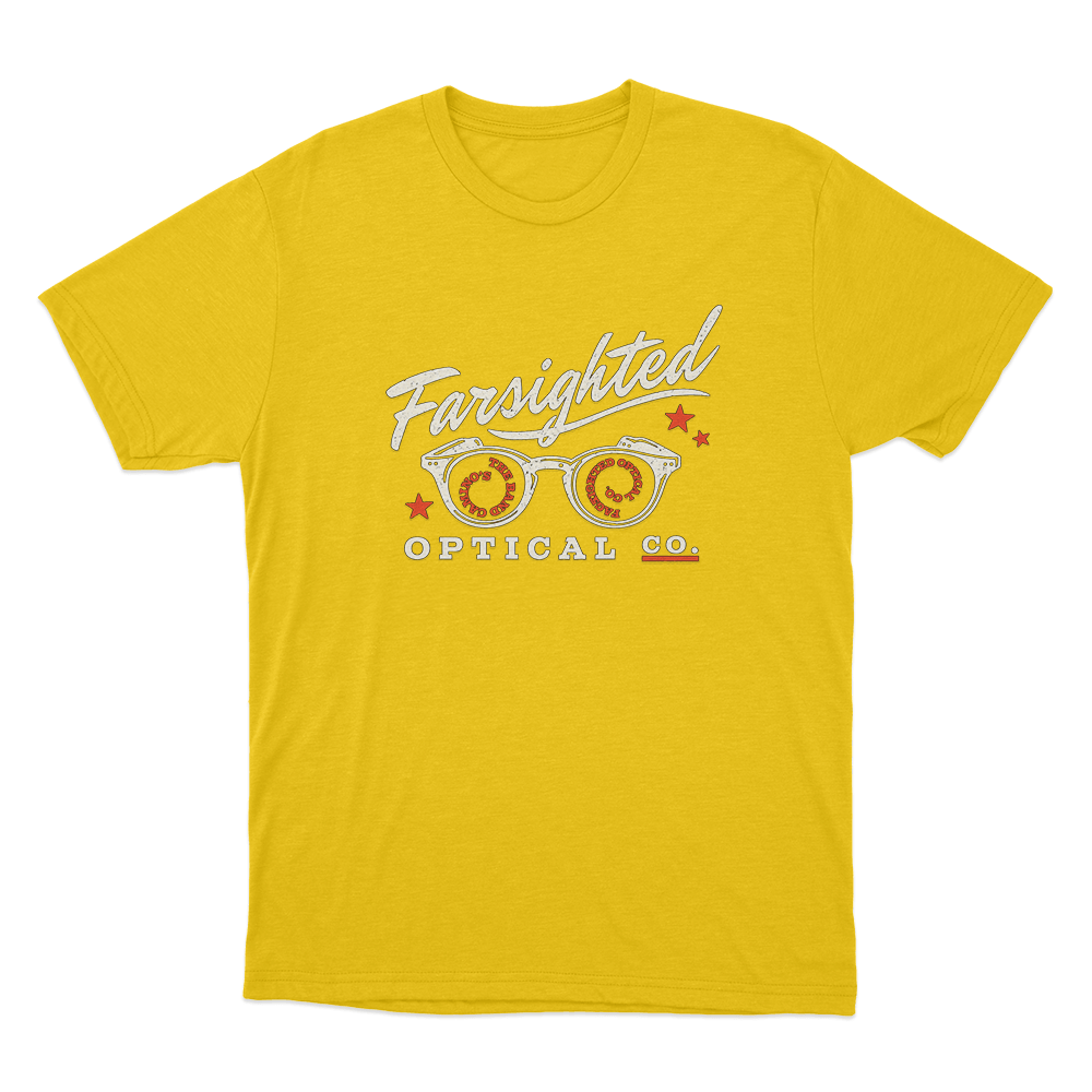 Farsighted Unisex T Shirt Yellow Farsighted Unisex T Shirt Yellow