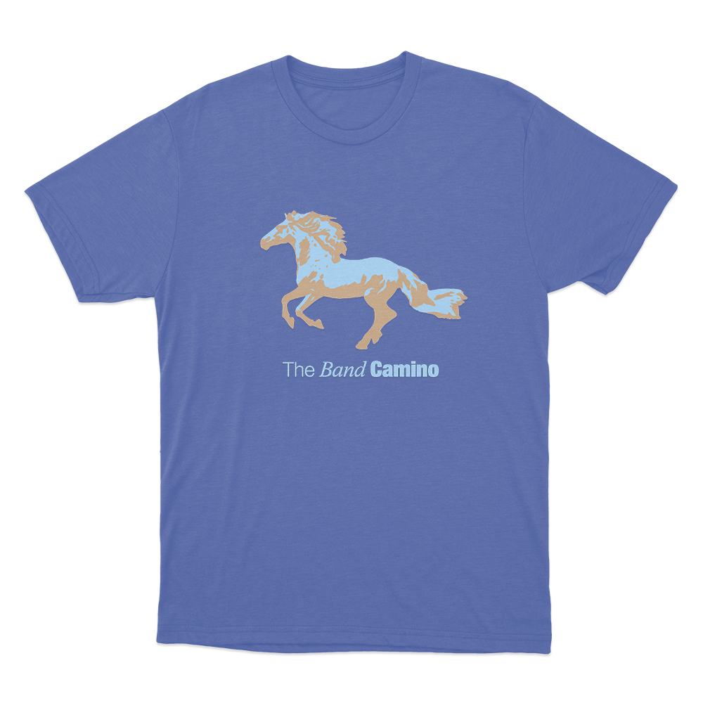 The Band Camino Horse Unisex T Shirt Blue The Band Camino Horse Unisex T Shirt Blue