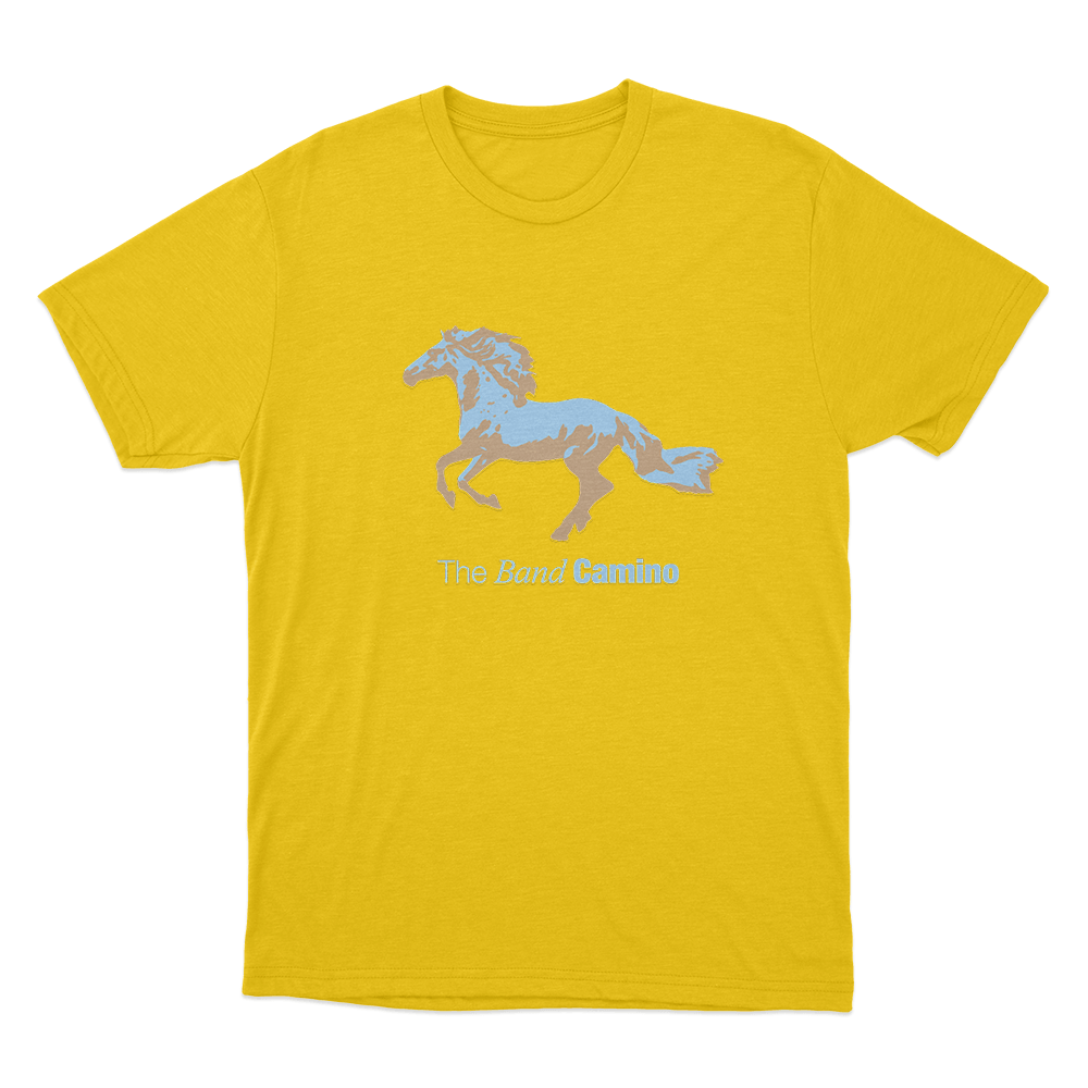 The Band Camino Horse Unisex T Shirt Yellow The Band Camino Horse Unisex T Shirt Yellow